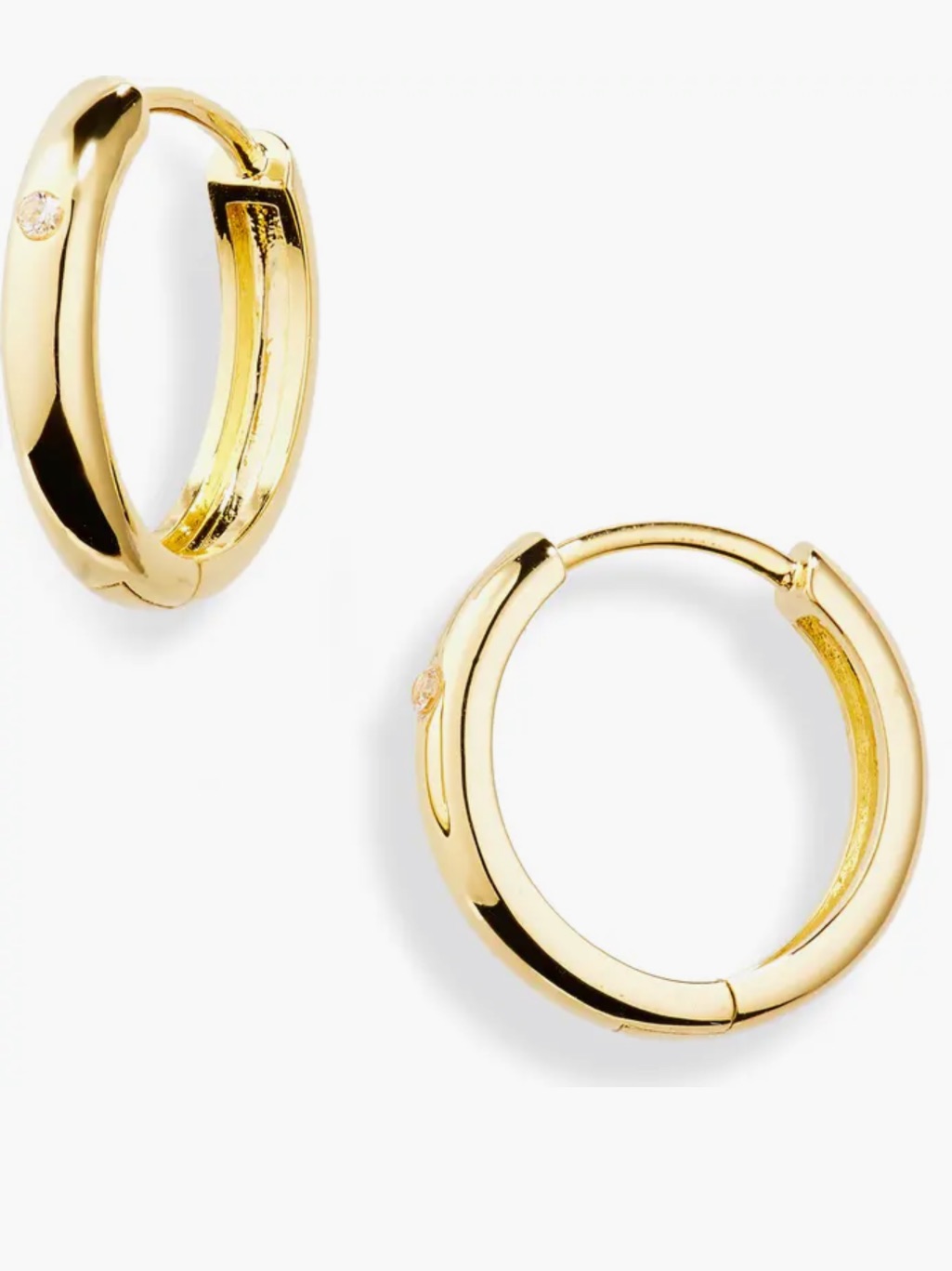 Nordstrom Demi-Fine Simple Huggie Hoop Earrings